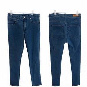 H&M Women’s High-Rise Skinny Stretch Jeans — Dark Blue